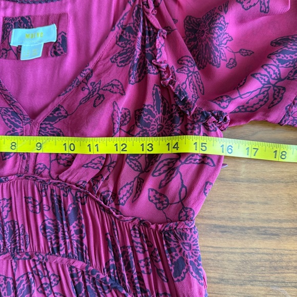 Anthropologie Maeve Annabella Maxi Dress Size 2P - Picture 13 of 15